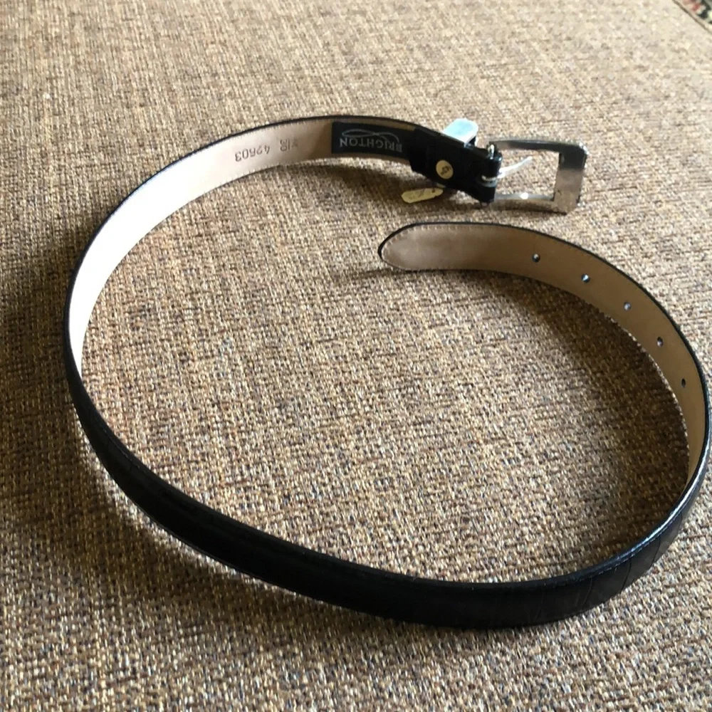 Brighton Black and Silver Women's Belt